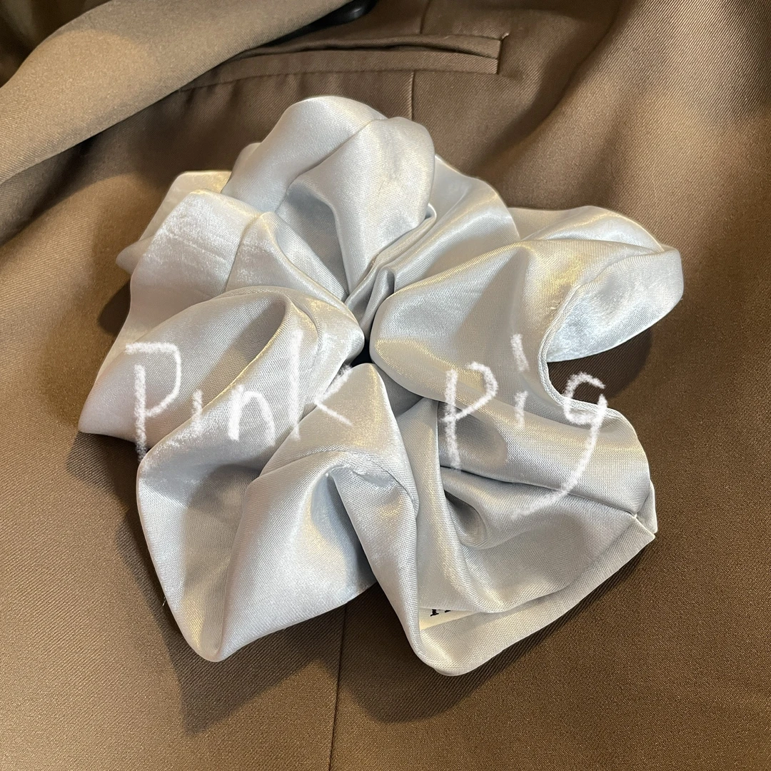 缎面蓝灰色大肠圈