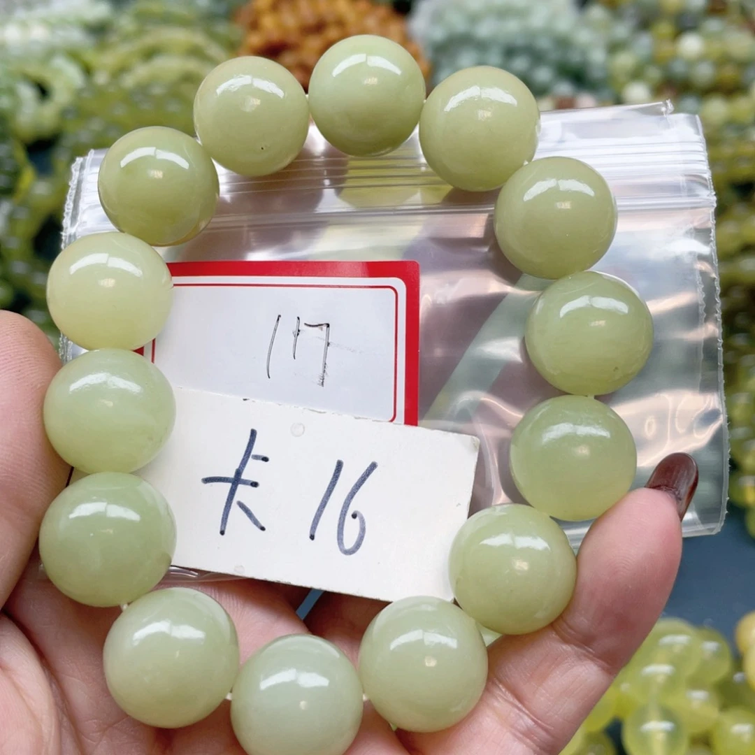 未镶嵌蛇纹石玉手串