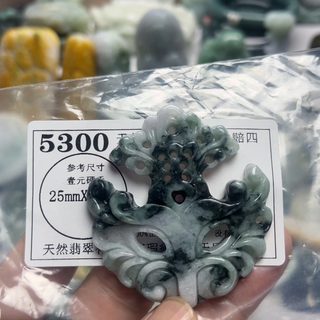 翡翠未镶嵌颈饰5300