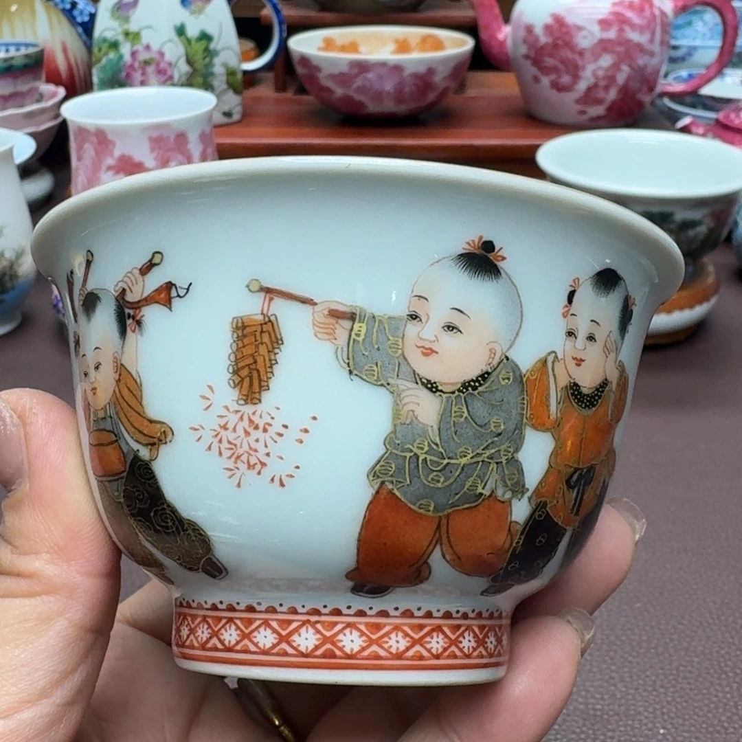 瓷片景德镇仿古手工制作精品展示