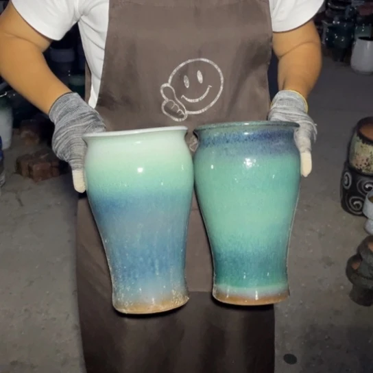 紫砂花盆口15高26正品正品