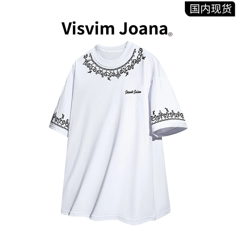 【品牌现货撤柜】VISVIM JOANA夏季新款美式复古圆领宽松男士短袖