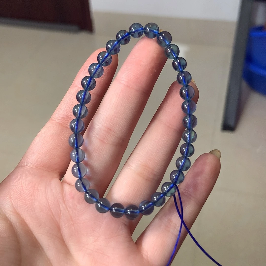 未镶嵌手串海蓝宝石大****）魔鬼蓝5m+【480元】