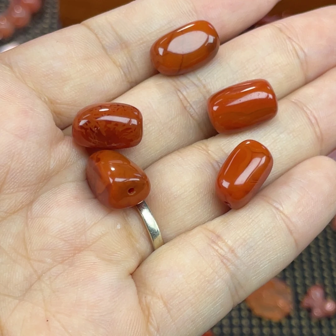 南红玛瑙未镶嵌配饰随行单珠小
