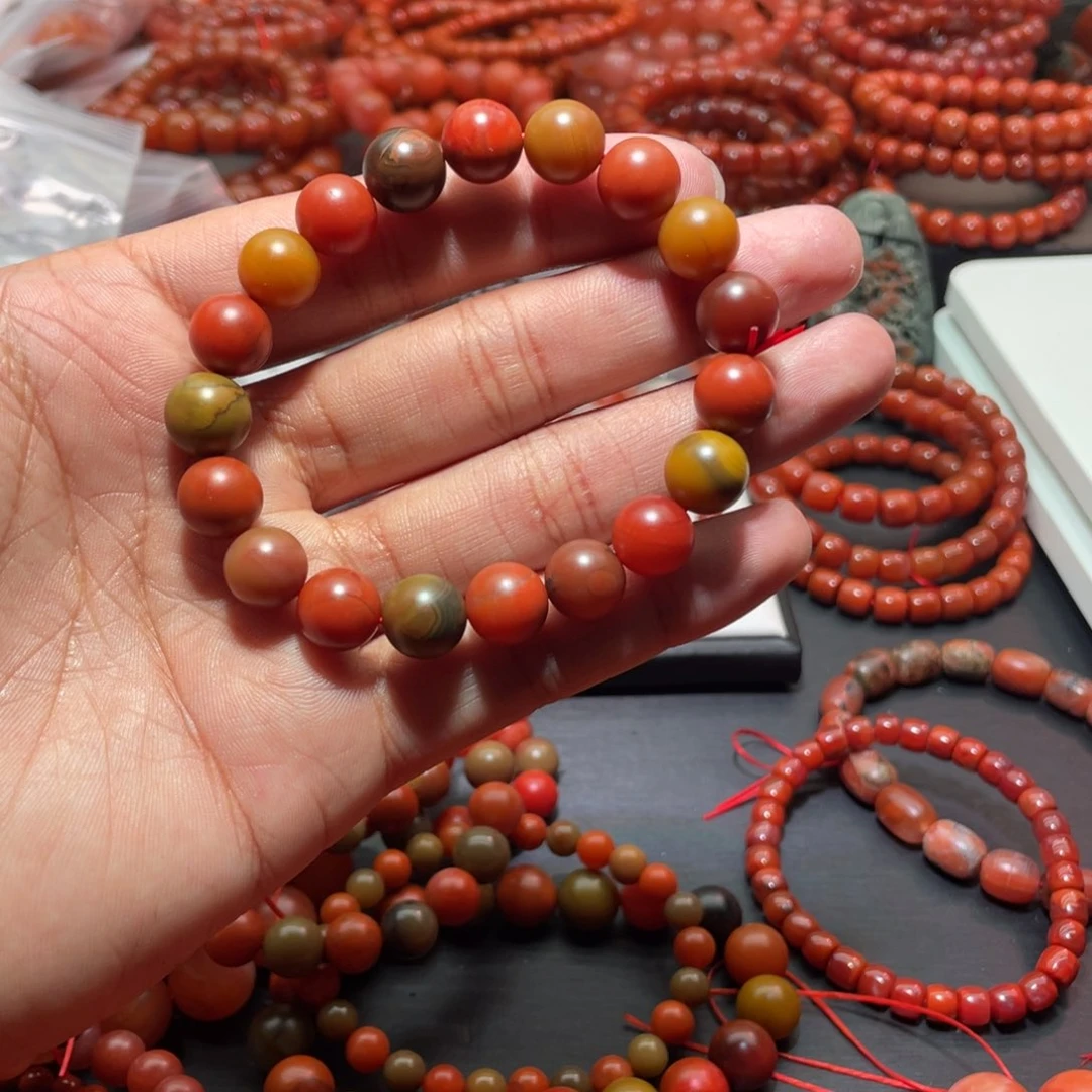 南红玛瑙手链未镶嵌