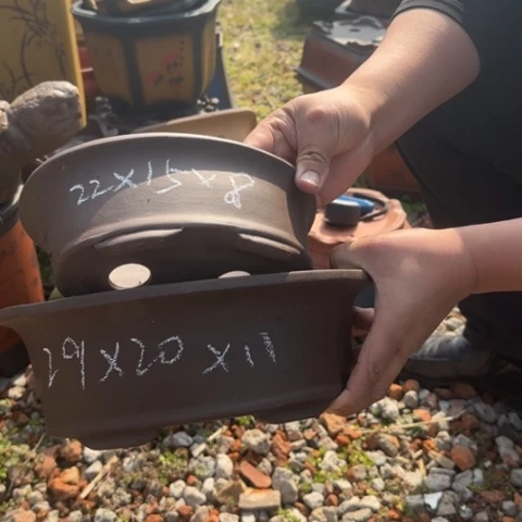 红陶紫砂花盆盆景盆栽