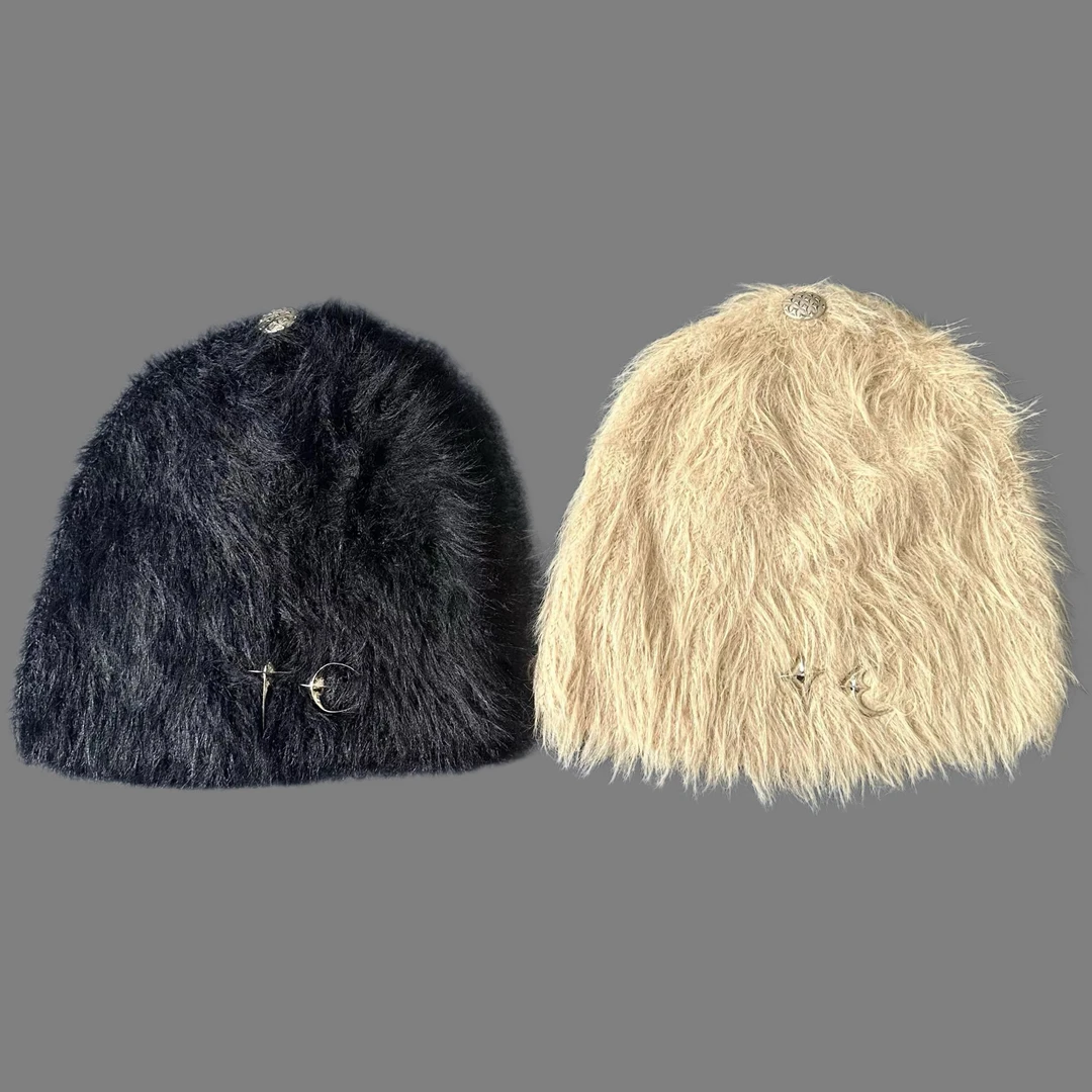 THUG CLUB 24FW 星月马海毛毛绒冷帽柔软保暖