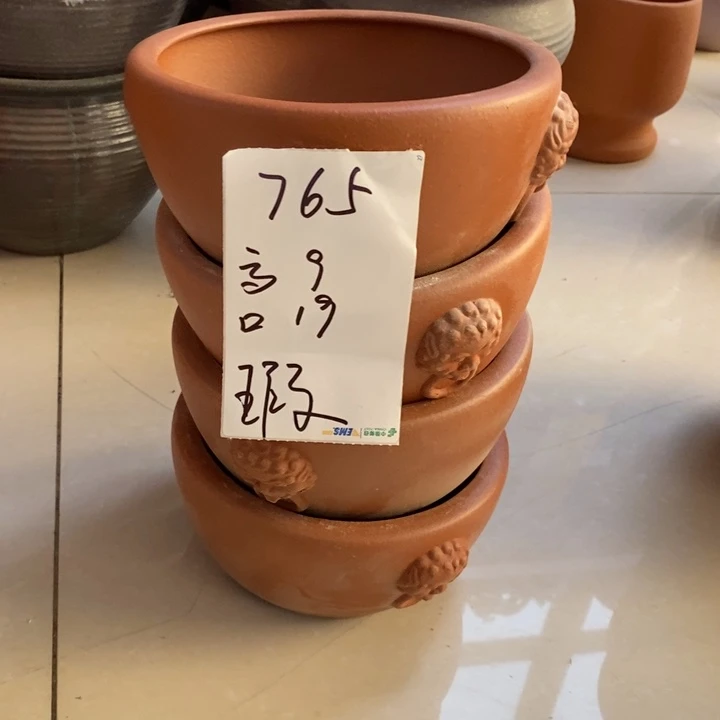 粗陶红陶绿植花盆765