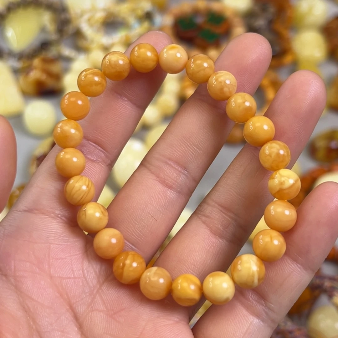 蜜蜡裸石未镶嵌蜜蜡