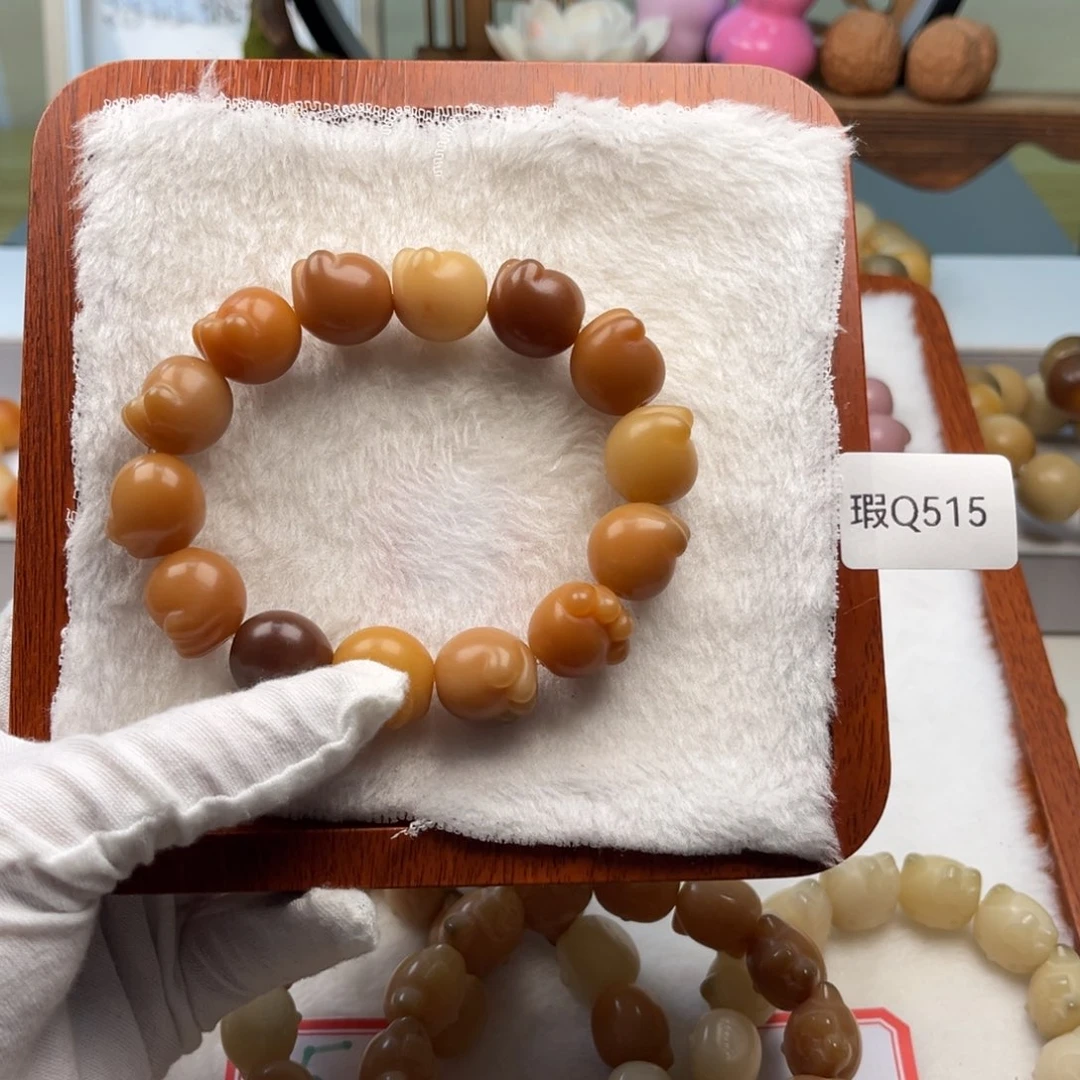 菩提根/象牙果手串人***➺16mm猫爪一串瑕Q515