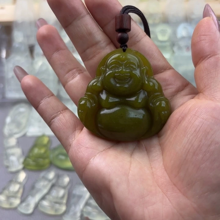 未镶嵌岫玉吊坠(赠链)微瑕佛公