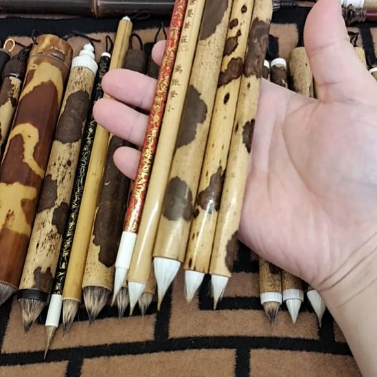 狼羊豪缠纸鸡距笔四支小楷笔一支