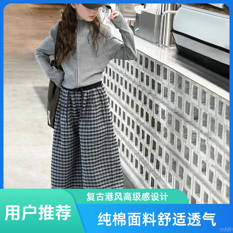 简约潮牌店铺儿童服装2025年新款衣服女童装秋装套装6-12岁高级感