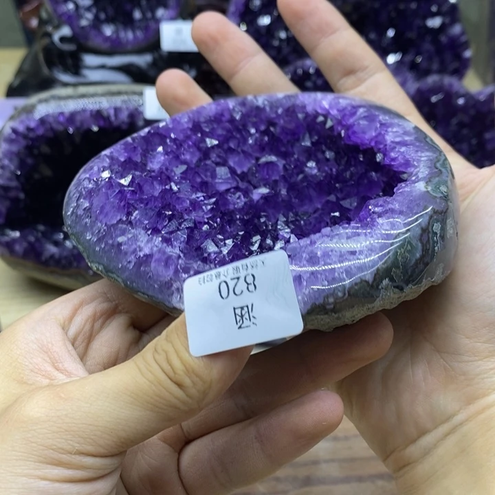 心***心未镶嵌紫晶大型摆件（非配饰）