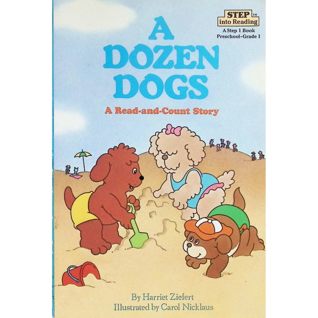 英语原版书走进阅读系列ADozenDogs数学启蒙绘本亲子共读