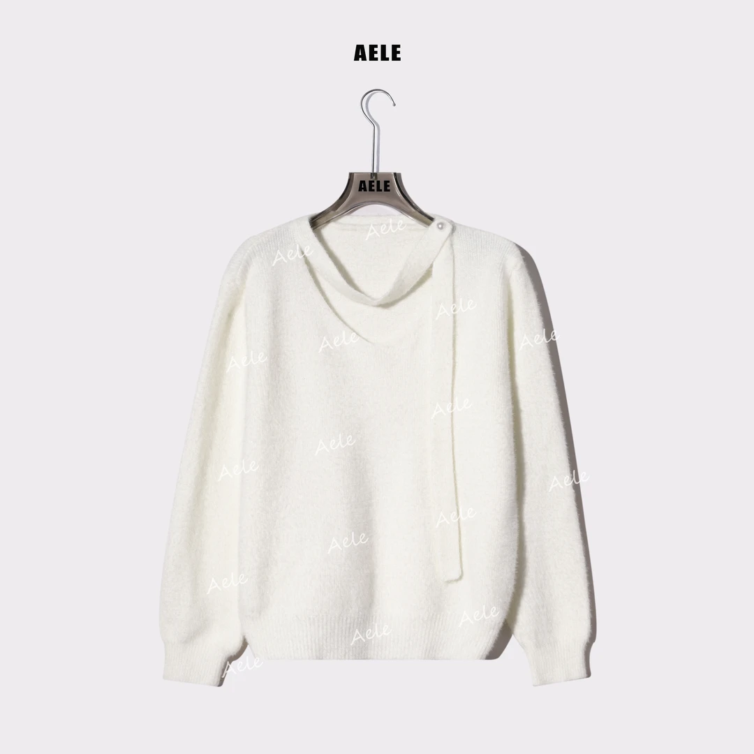 AELE秋冬休闲慵懒风软糯设计感针织衫百搭打底毛衣 X855 3679 AD