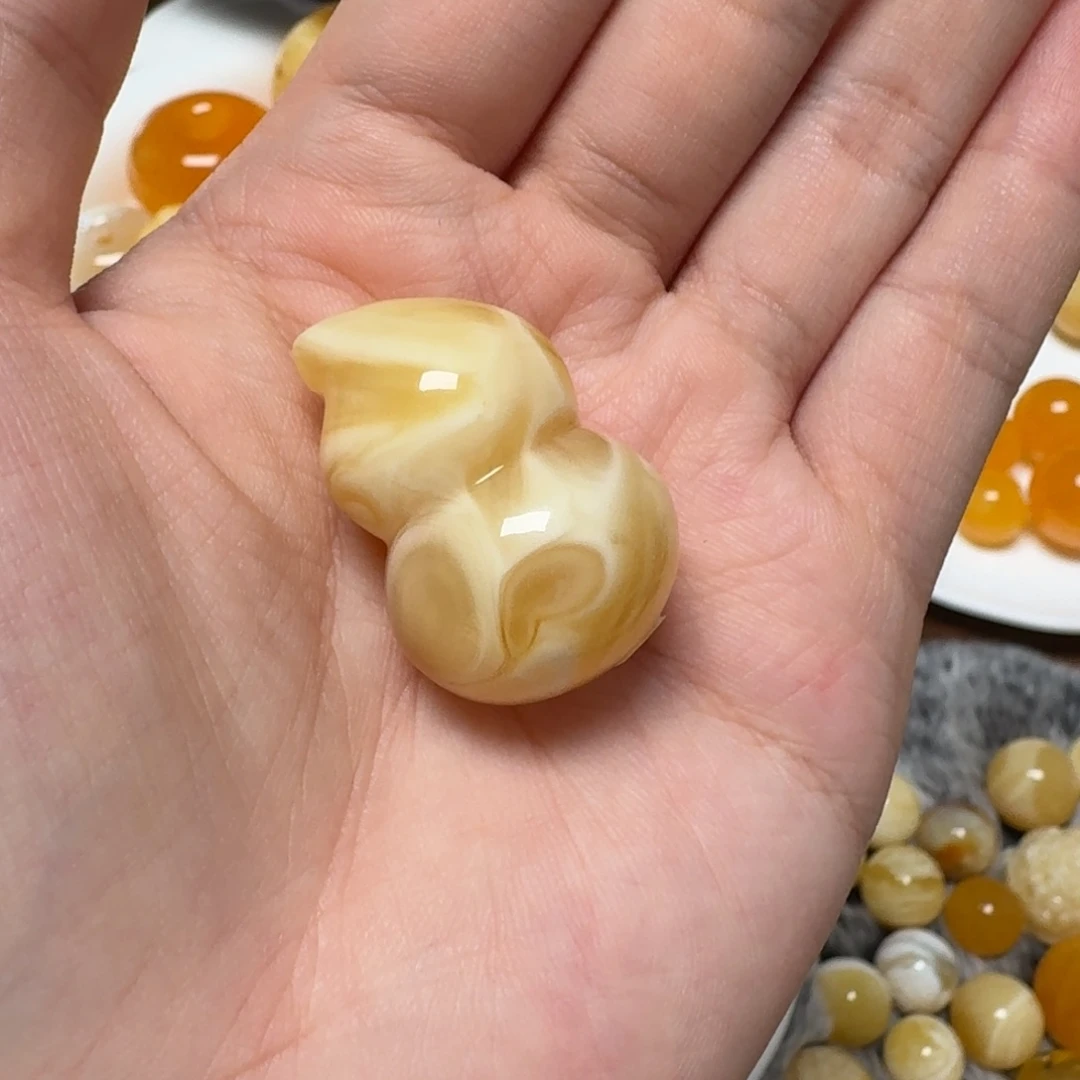 琥珀未镶嵌裸石蜜蜡葫芦