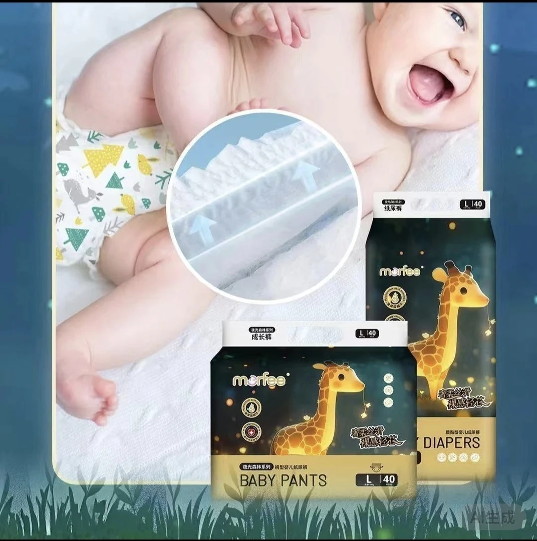 MORFEE夜光森林纸尿裤拉拉裤透气大吸量