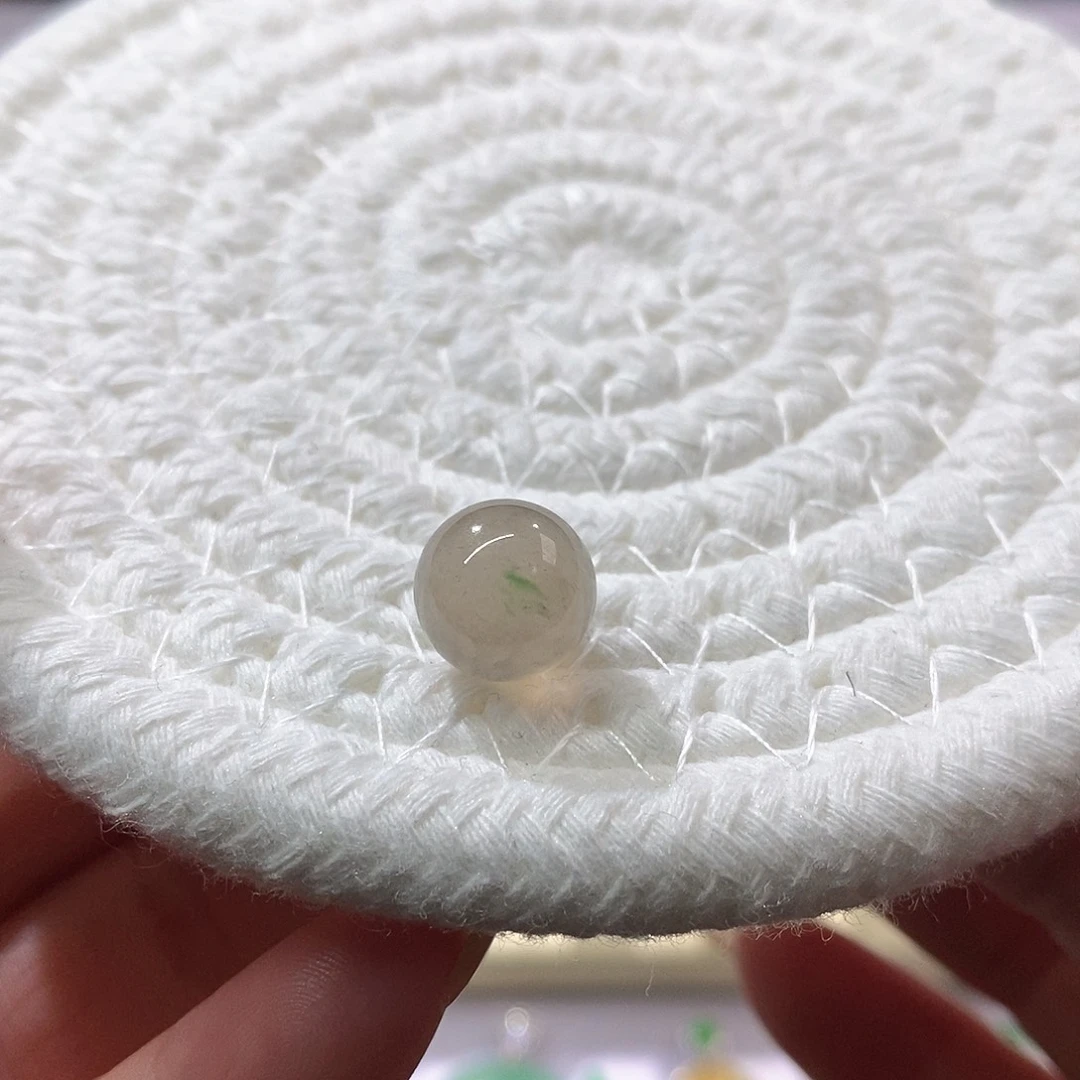 翡翠裸石冰咖单珠卡10.5