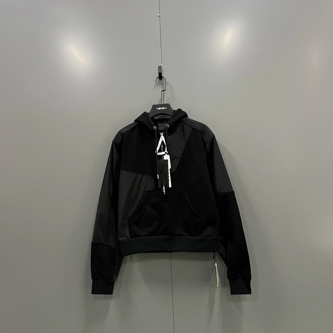 未使用 maje (ll) HELIOT EMIL 尼龙拼接帽衫 S L XL码 015541