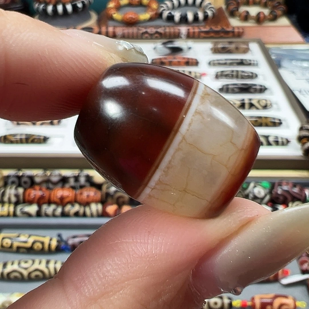 玛瑙/玉髓未镶嵌珠宝半成品吴老老藏红龙麟凤血天地药师