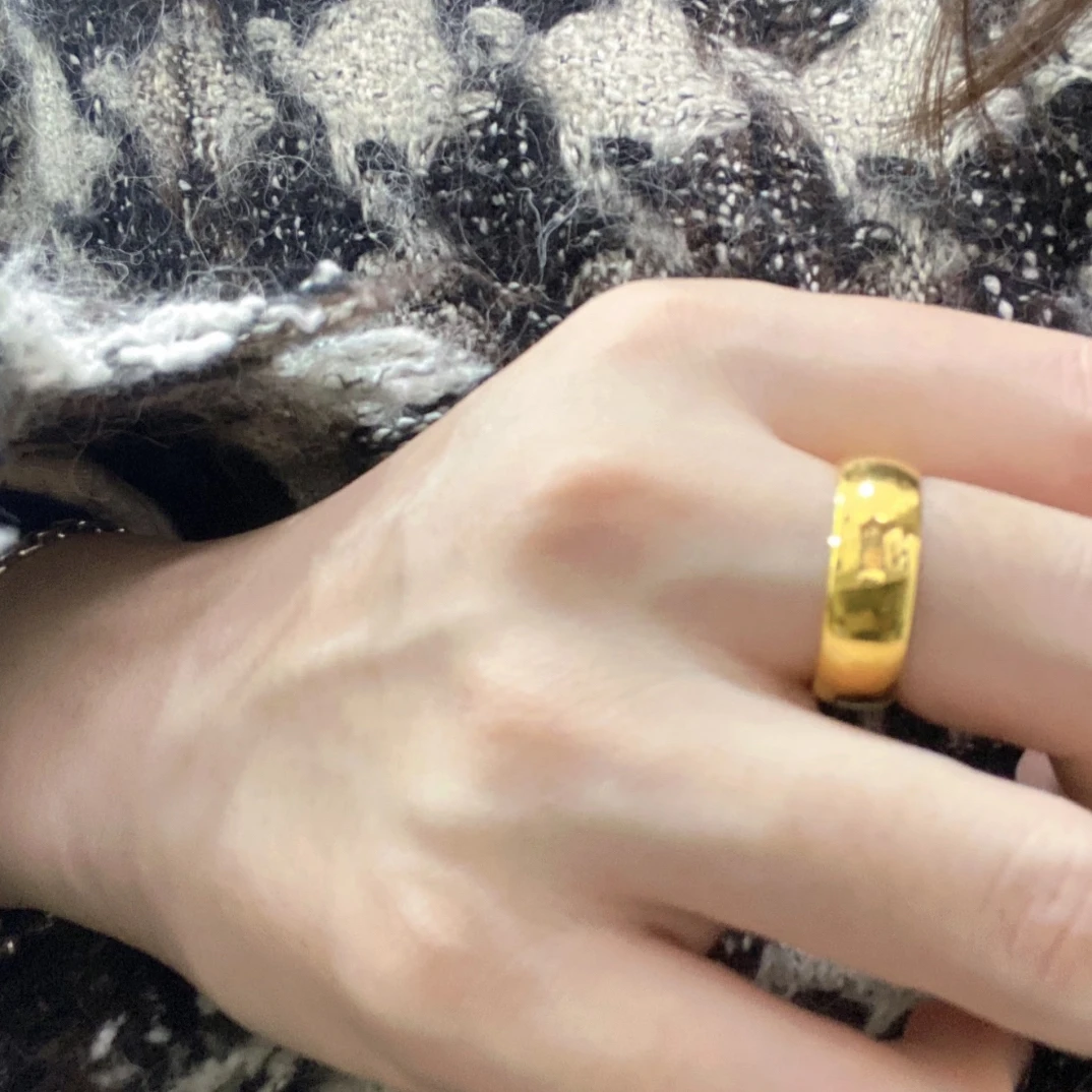 合金戒指 合金戒指  火烧款 活口亮面天元戒7.6mm