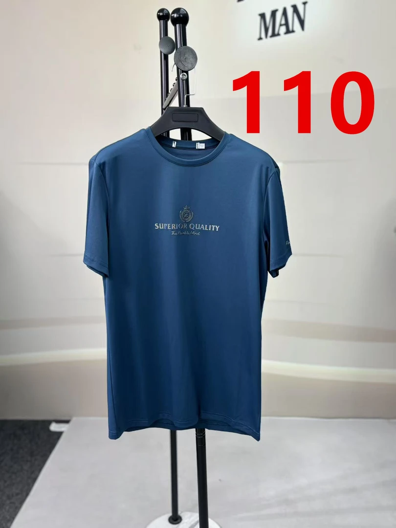 110绿品牌剪标夏季男士T恤舒适百搭圆领短袖男