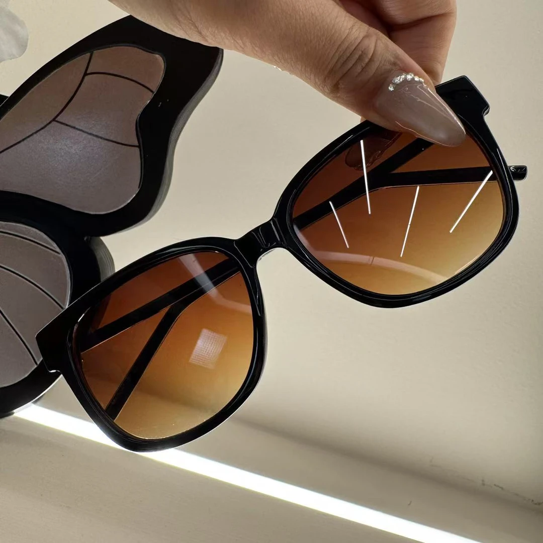 精致时尚百搭茶色眼镜-38308