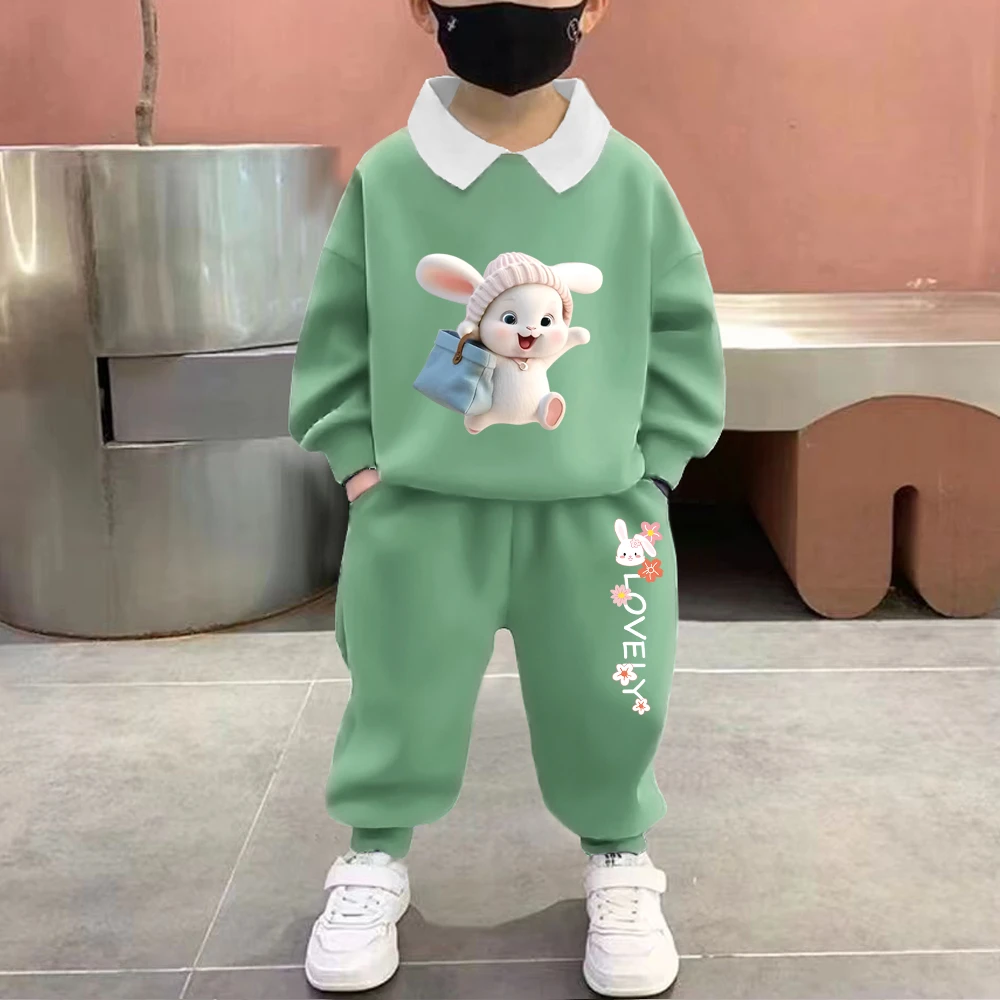 女童新款秋装2025洋气潮服时髦可爱童装卫衣女宝宝春秋套装外出服