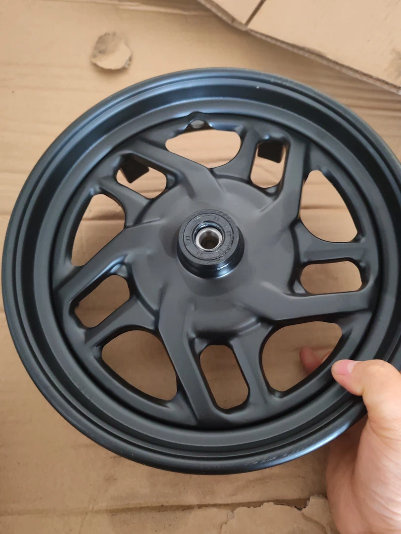 雅迪电动车10寸反刹碟刹前铁轮2只