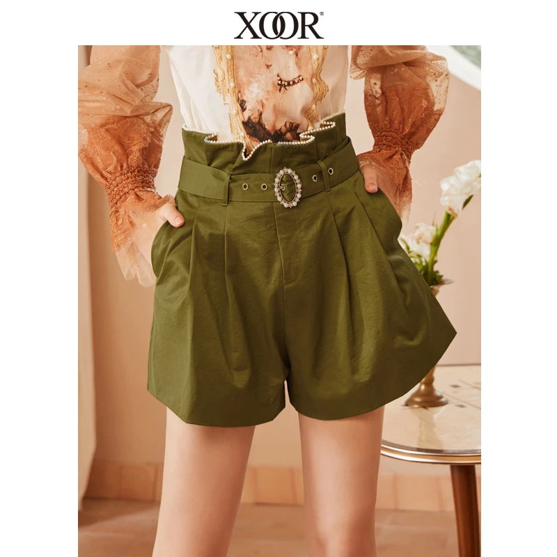 【丽姐甄选】XOOR希奥蕾 休闲宽松钉珠裤子 X20217137