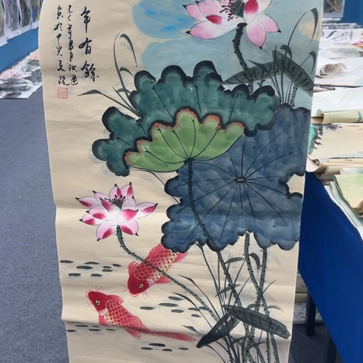金***身国画宣纸纯手绘字画