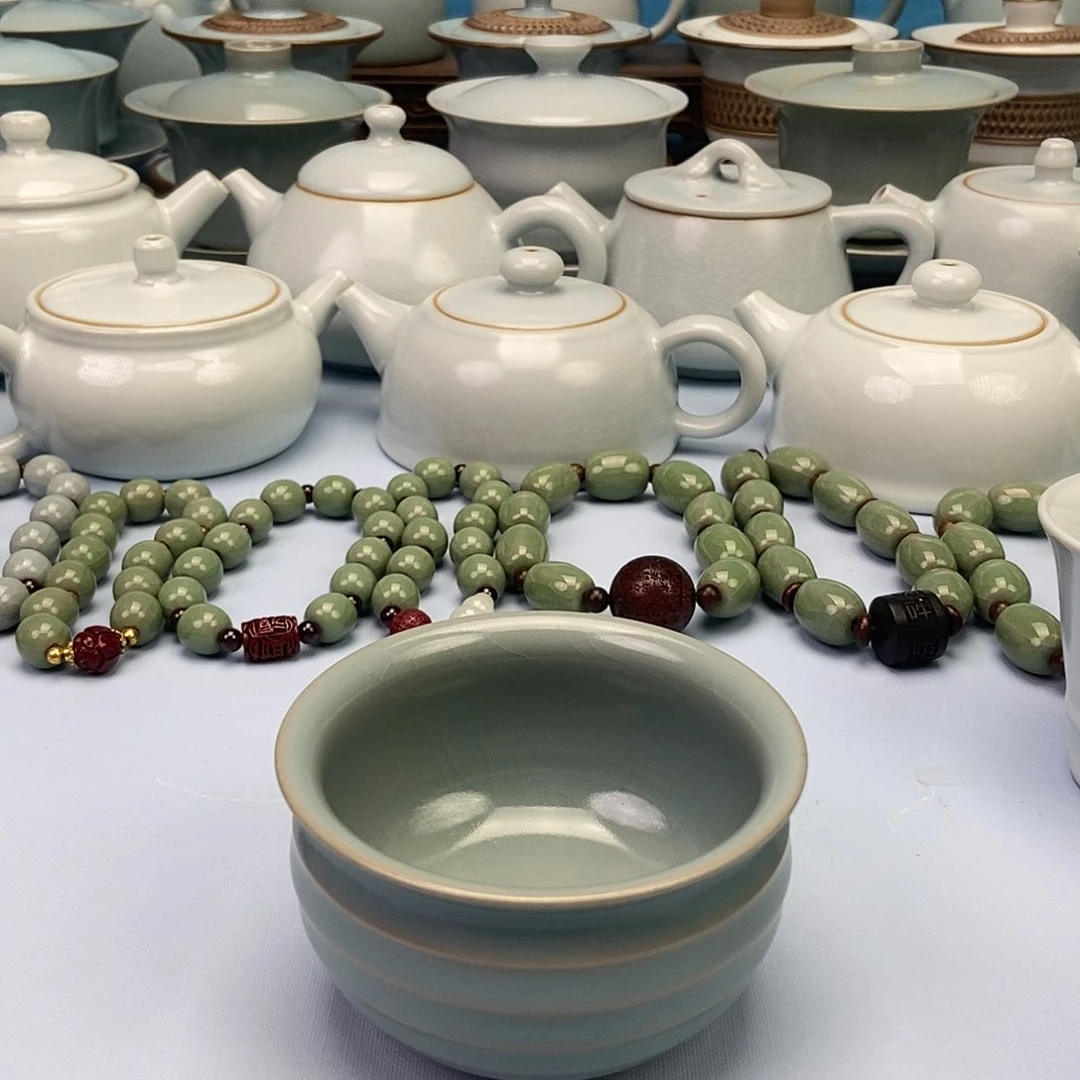 杯仿古旋纹杯原矿原釉原产地