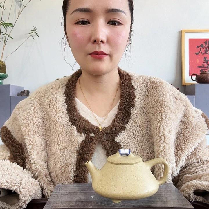 本山绿泥茶壶特本绿任瓢180m l