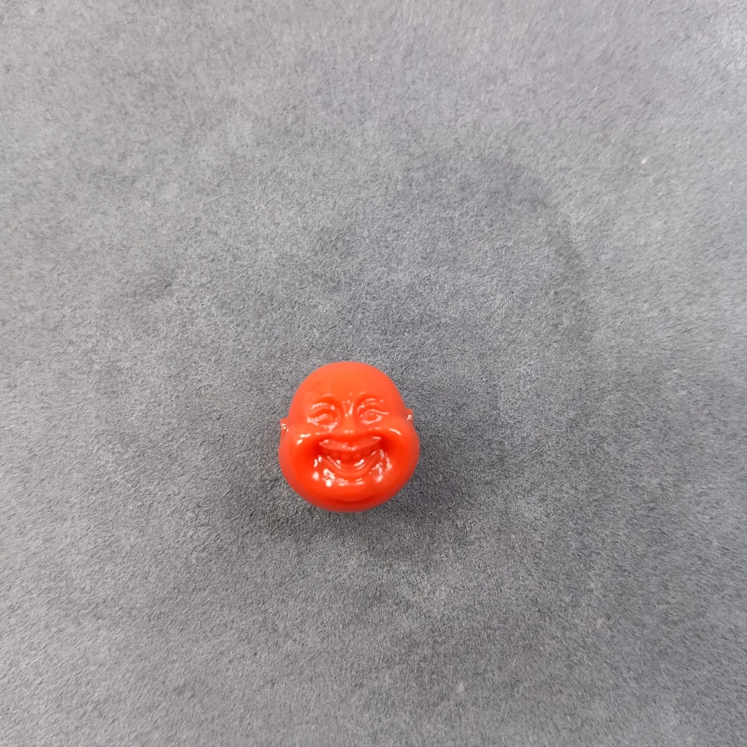 A52橘色圆珠佛头