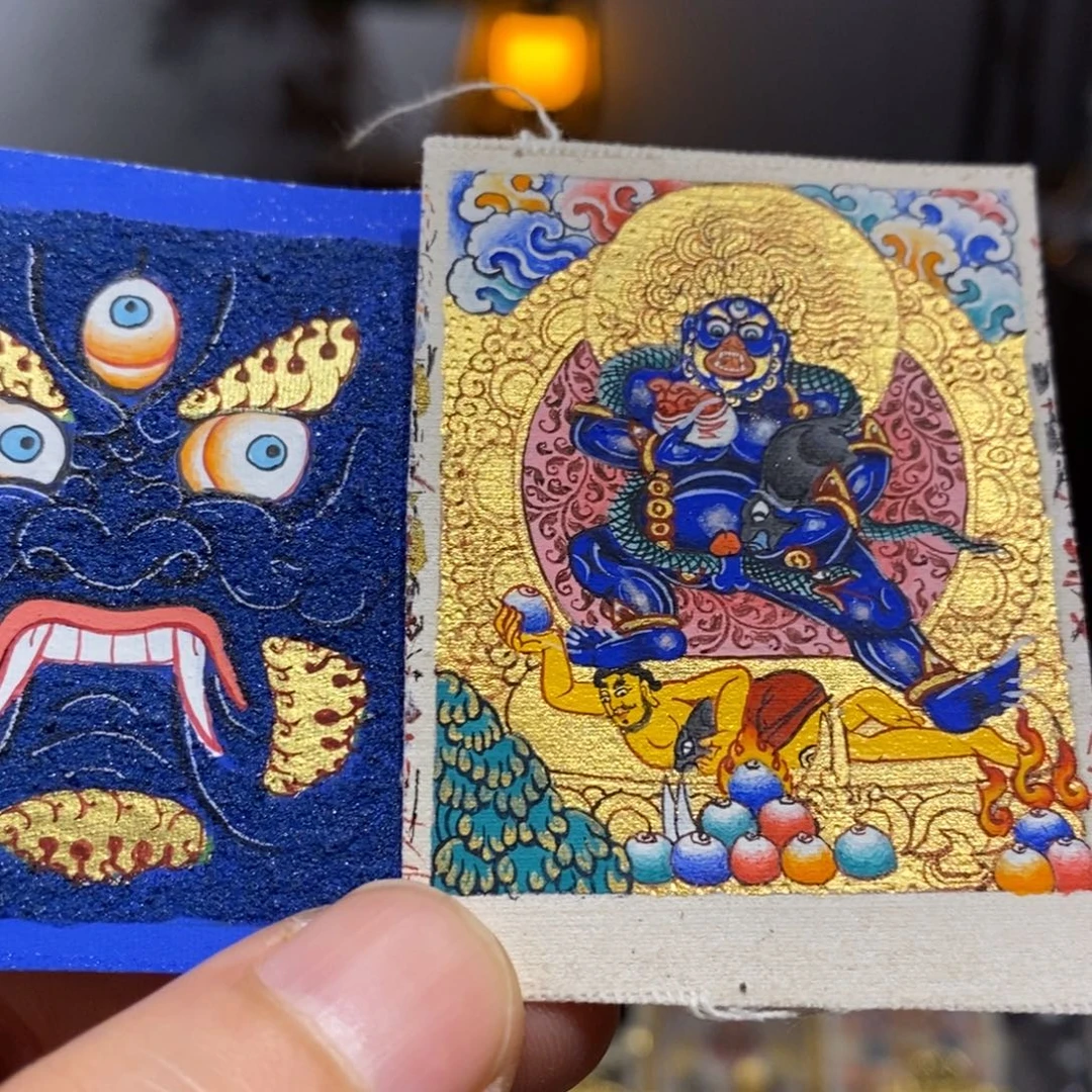 涛***子吊坠唐卡艺术作品欣赏