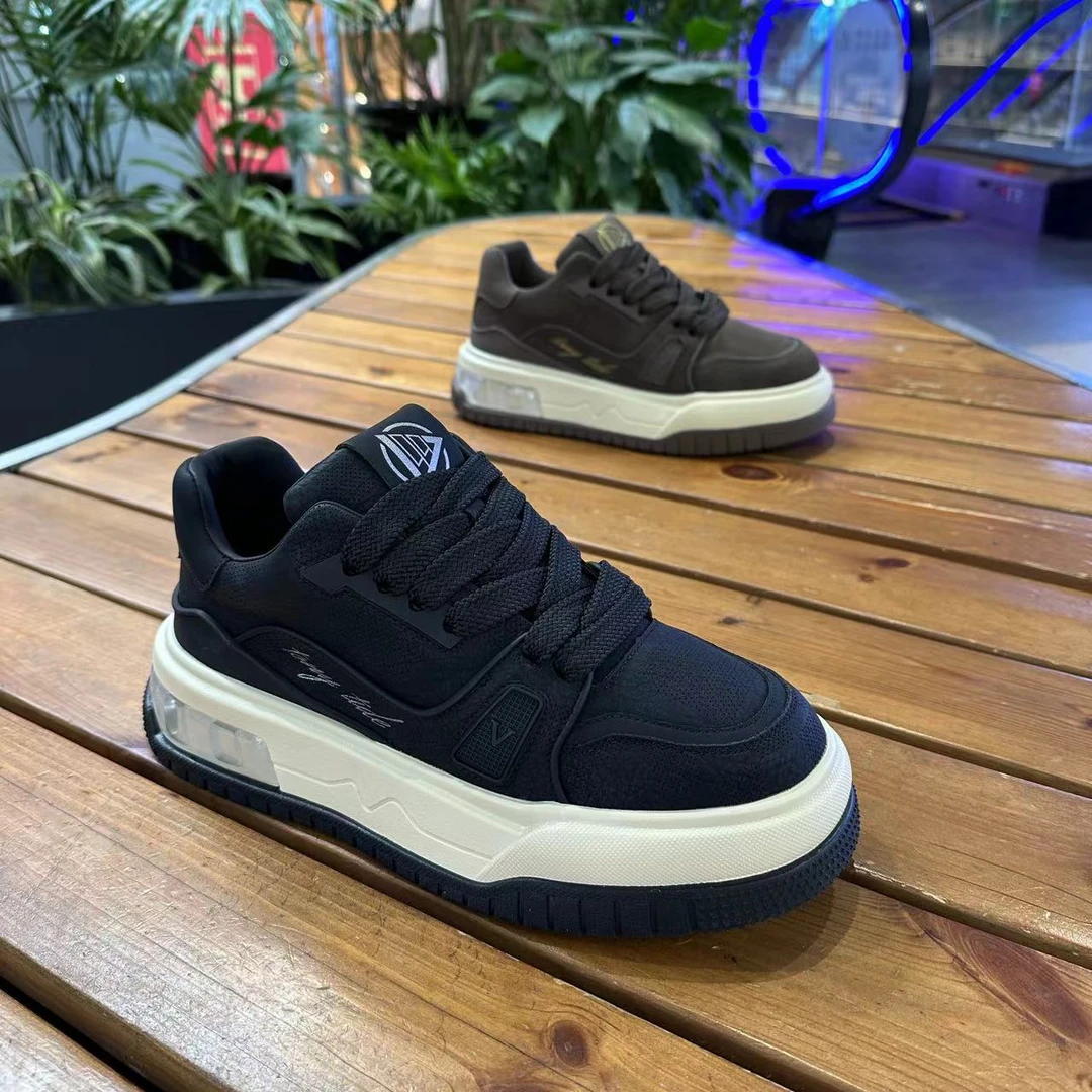 97-18增高冬季加绒板鞋休闲运动风时尚休闲鞋潮流学生运动鞋透气