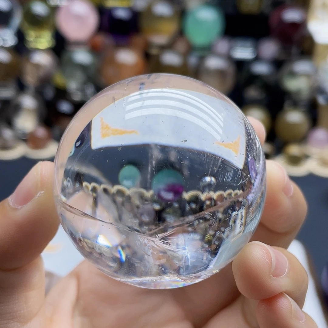 水晶珠宝半成品未镶嵌天然白水晶52mm