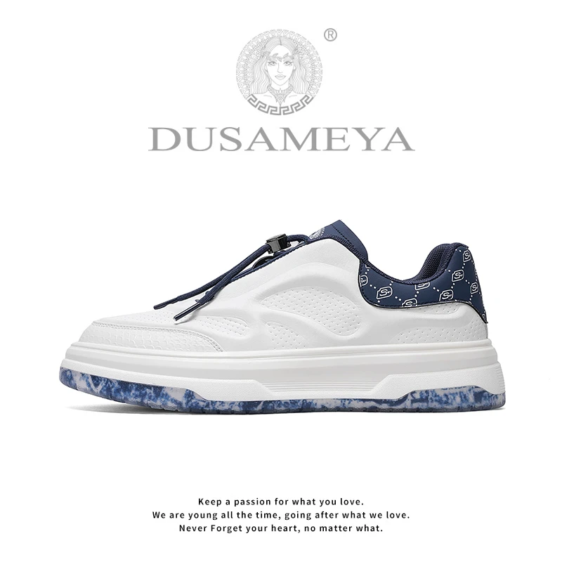DUSAMEYA/杜莎米娅《芯片》男士轻奢时尚美人头秋季增高百搭阿甘鞋
