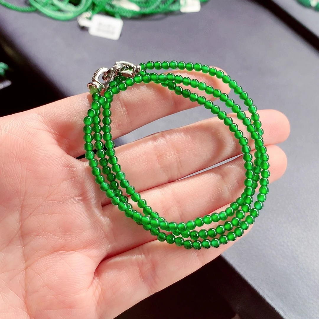 翡翠未镶嵌毛衣链