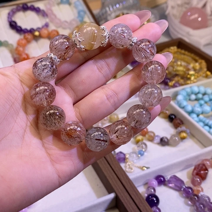 水晶手串未镶嵌女首富