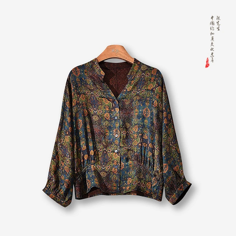 【帆影波光-香云纱外套】新中式香云纱复古外套2527