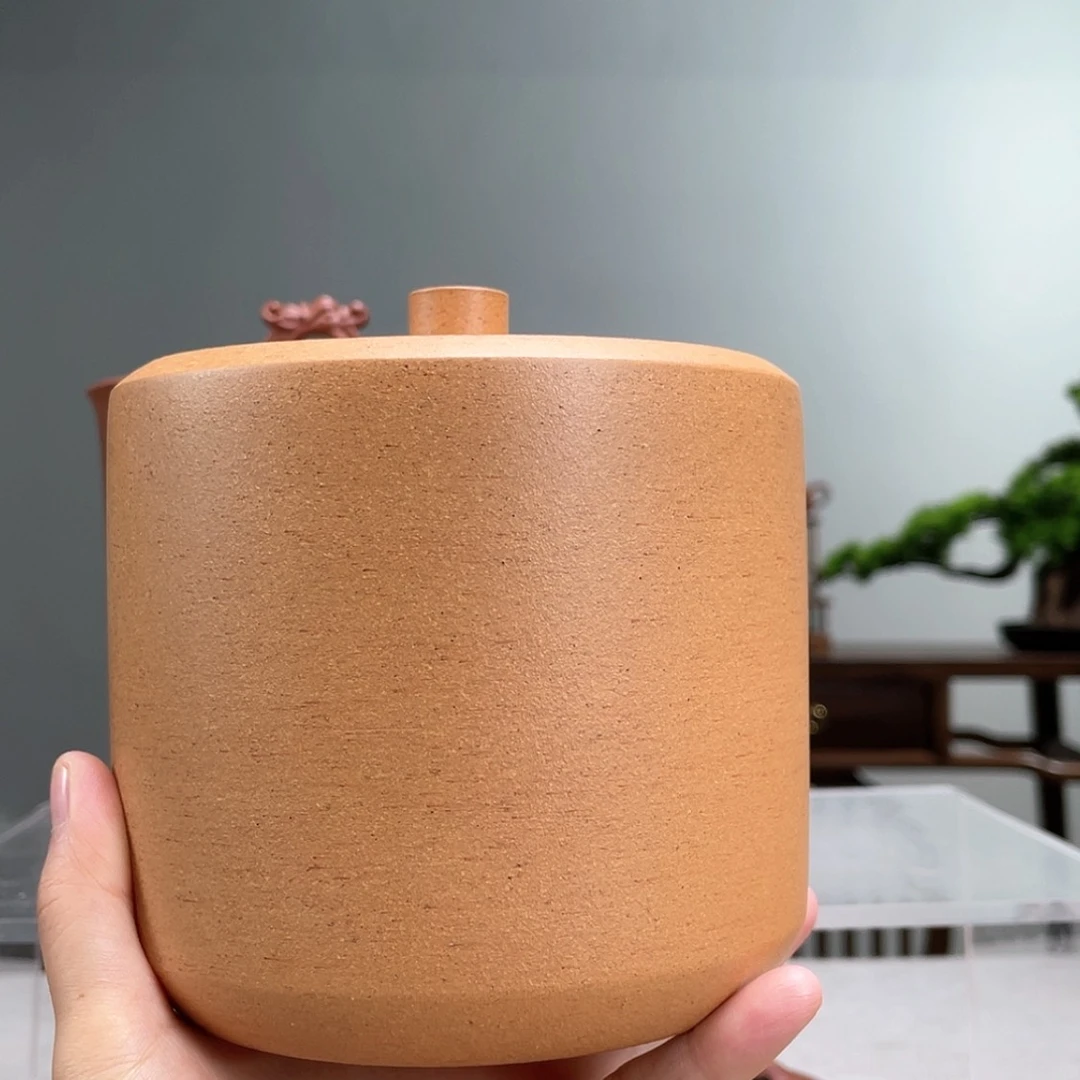 【闪购商品】茶壶紫砂@***来共生黄段茶叶罐