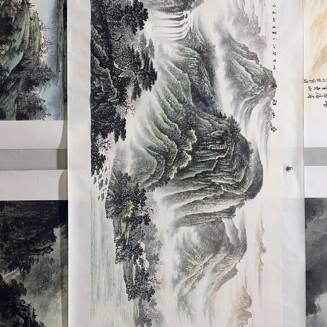 风***淡国画周秋宏180/70水墨山水