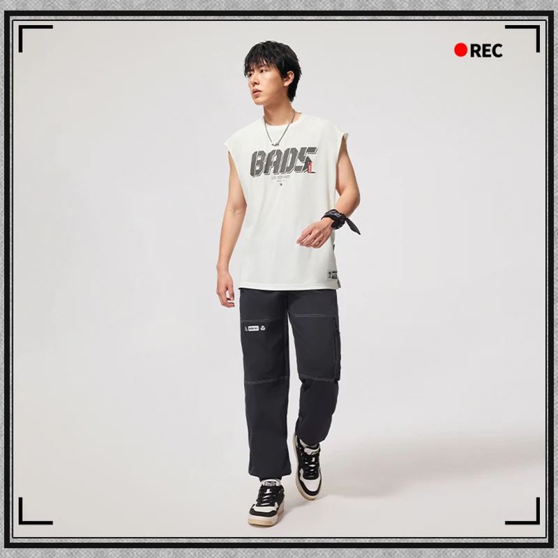 【排湿速干】李宁25年新品反伍BADFIVE男子宽松背心AVSV011