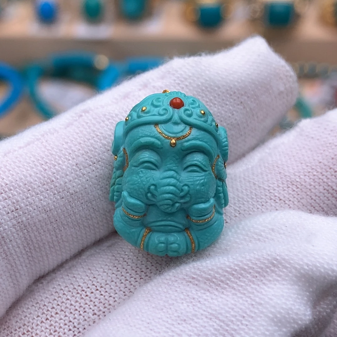 绿松石未镶嵌配饰