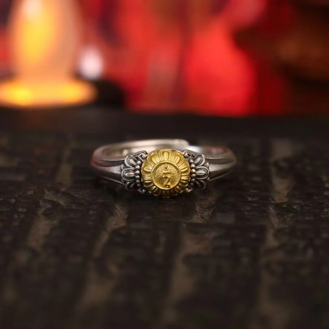 925银戒指 【传饰圣藏】绿度母戒指