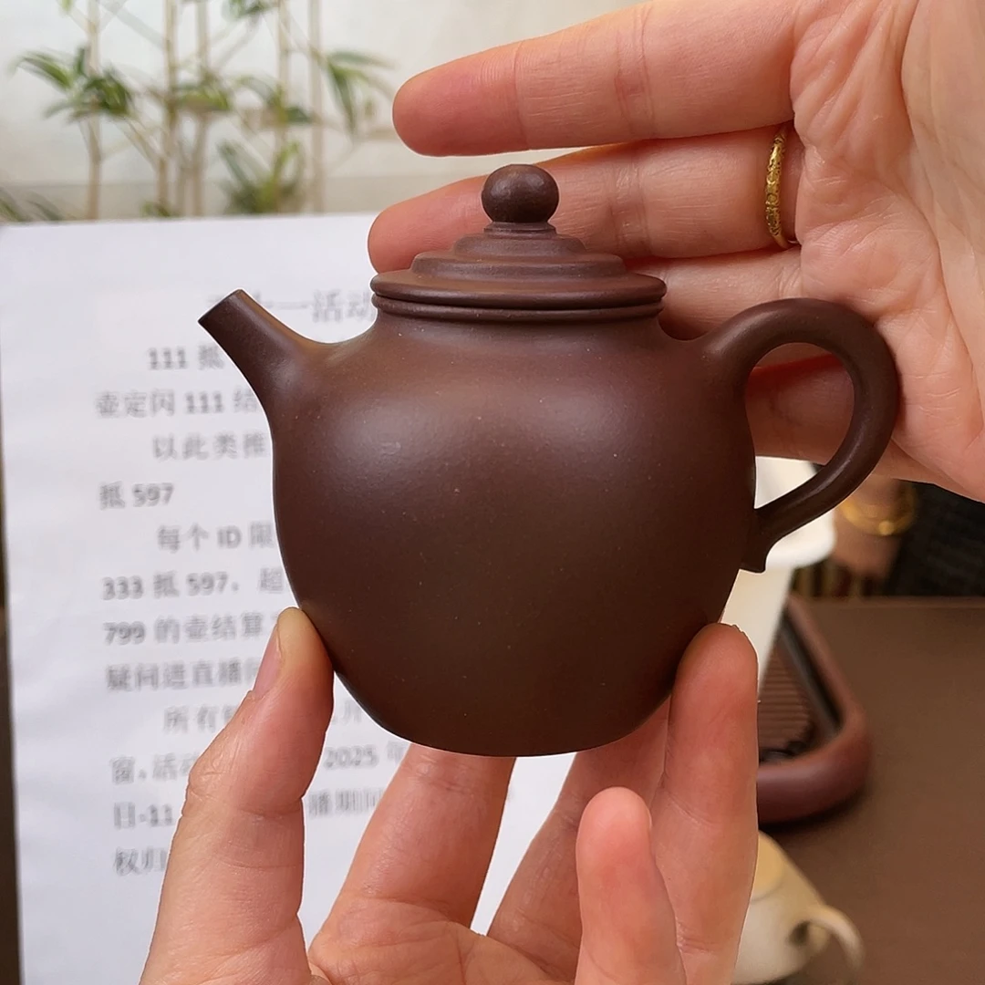 大***罗茶壶紫砂紫泥大彬160cc 双十一活动
