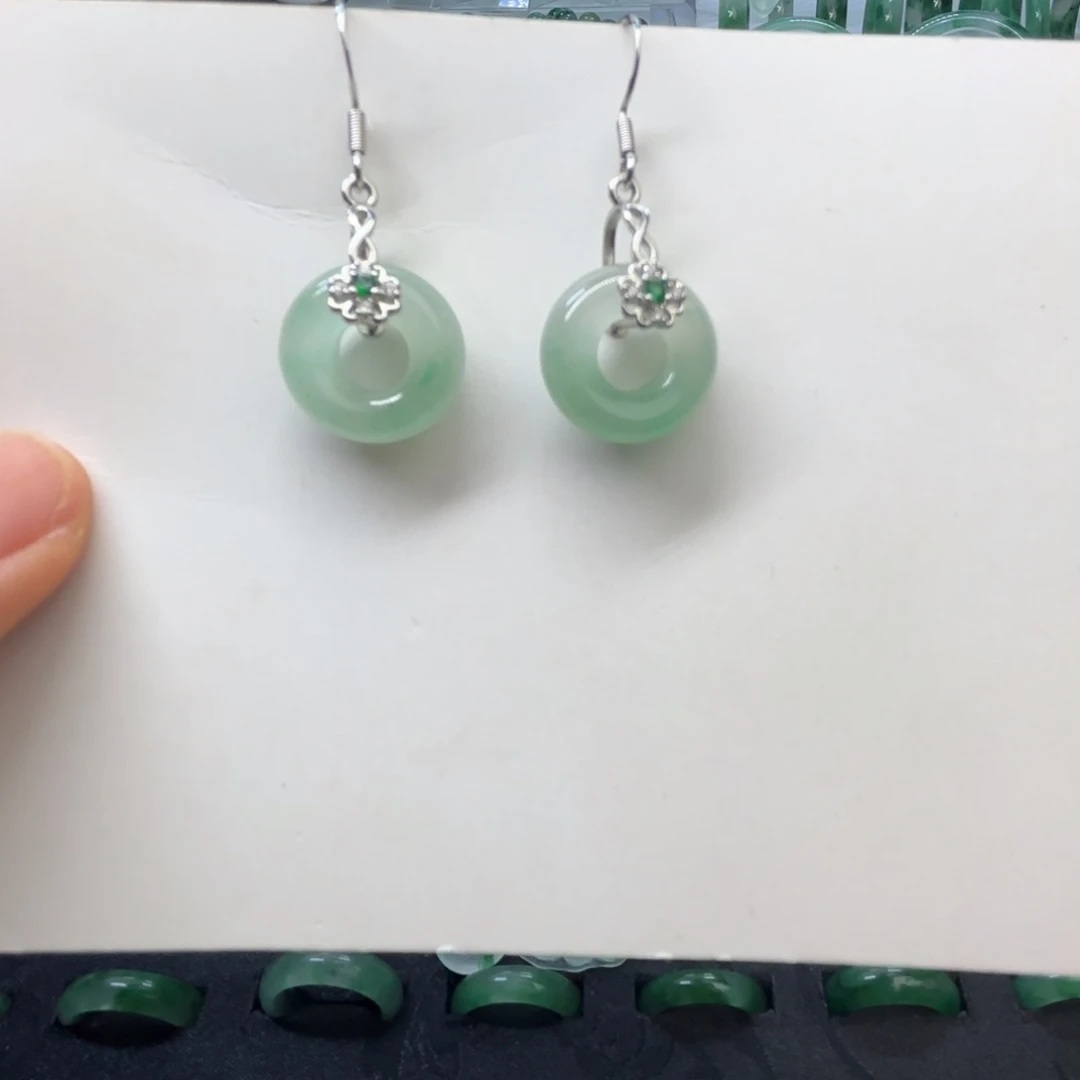 石英质玉（非洲翠）未镶嵌戒指  珠子  手镯甜甜圈耳坠