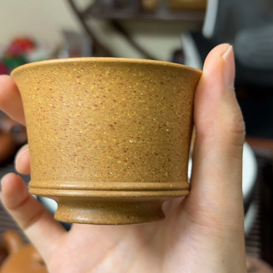 用***7紫砂茶壶段泥马蹄杯80毫升